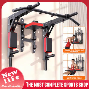 【COD】Multifunctional Wall-mounted Pull-up Bar Pull-up Bar wall mount 9 IN 1 Dir Bar Mandibular Bar Fitness Dipping Rack Training Equipment Heavy Duty Wall Horizontal Bar Suitable for Indoor Home Gym Exercises