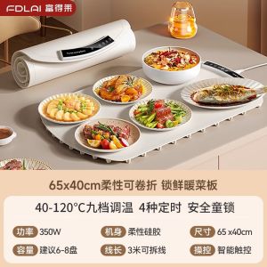 Foldable Warm Dish Board Meal Insurance Board Multifunctional Dining Table Meal Mat Home Essentials Electric Table-heating Cushion