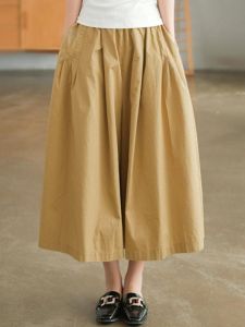 Fashionable Wide Leg Pants Womens Casual Seven-Quarter Length Loose Fit Summer New Style Artistic Retro Slimming Casual Pants