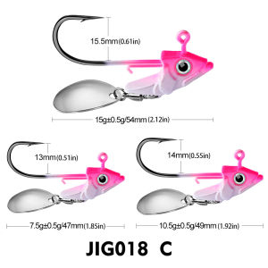 7g 10g 15g Luya lead head hook fish head lead head hook soft fish counterweight hook Luya accessories fishing gear