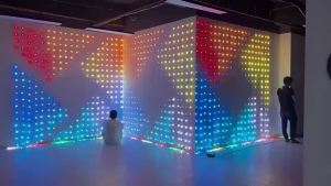 Smart LED Curtain Light APP Control RGB Dimmable DIY Pattern Music Ambient Lighting For Home Holiday Party Christmas Decoration