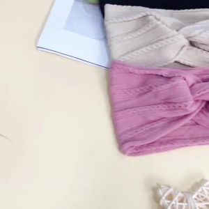 Vòng Đầu Bé Gái Dệt Bện Thun Co Giãn Mềm Mại Chất Liệu Nylon Phụ Kiện Tóc Hàng Ngày Cho Bé Gái Có 44 Màu