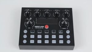 PENGIRIMAN CEPAT TaffSTUDIO Mixer USB External Sound Card Bluetooth Amplifier V8S / soundcard sound card bluetooth lengkap full set / mixer bluetooth super bass buat karaoke lengkap