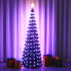 Christmas Tree Topper Star Decoration with Lights - Home Living Christmas Decoration - Ornaments