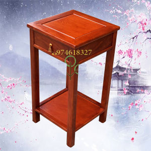 Đôn vuông trơn ngăn kéo kê đồ trang trí gỗ hương mặt 38 cao 50607080