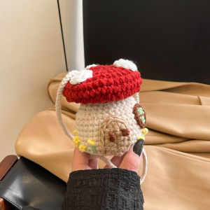 Túi Đeo Chéo Trẻ Em Dễ Thương Thời Trang Mùa Thu Đông Phong Cách Hoạt Hình Túi Đan Kiểu Nhà Nấm Túi Da Tổng Hợp Thường Ngày