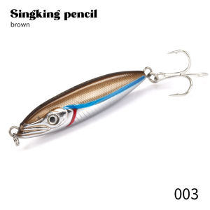 Hunthouse Wobly Pencil Fishing Lure Saltwater Sinking Slow Wobblers Hard Bait Trolling 62mm 16.8g For Trout Seabass Tackle LW540