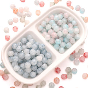 20pcs 10x8mm Glass Beads Colorful 1.5mm Hole Loose Beads For Jewelry Making DIY Earring Bracelet Necklace Craft Accessories