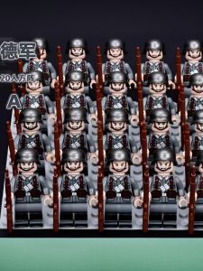 Military Doll Gome Yide Soviet French Soldiers World War II Building Blocks Doll Small Particles Educational Toys Boy Gift