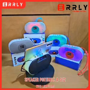 ERRLY Speaker Bluetotth Wireless A012 SuperBass TWS Lampu Led RGB Support MEMORY / USB