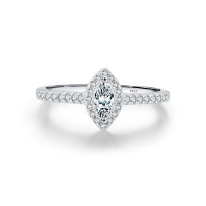 แหวนเงินแท้ S925 ประดับเพชรเล็ก แหวนเงินแท้สำหรับผู้หญิง แหวนเพชรม้ามีด แหวนทรงเรขาคณิต เครื่องประดับแฟชั่นสุดหรู