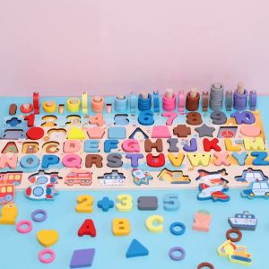 FUNToy 7-in-1 Nomor Nomor Papan Puzzle Memancing Cocok Dengan Mainan Anak-anak/ Puzzle Mainan Angka Huruf