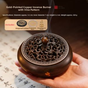 FUSHENGTANG | Pure Brass Incense Burner Home Indoor Use