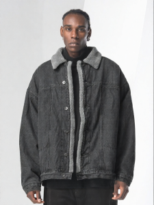 BODYDREAM | Warm Color Contrast Denim Jacket Washed Old