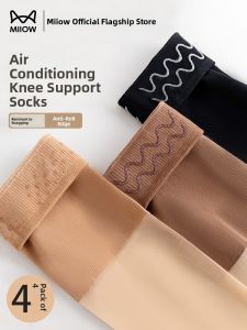 miiow | Warm Mid-Calf Long Tube Socks For Women Anti-Slip Heat Preservation Knee High Stockings Nylon Fabric Special For Air Conditioned Room