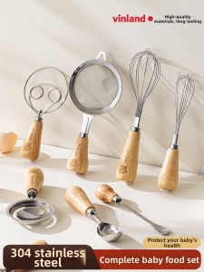 zber | Baby Food Preparation Set Egg Yolk Separator Sieve Spoon
