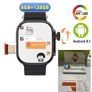 CDS9 Ultra 4G Android Smart Watch With Rotating Camera WiFi GPS 4g SIM card Game PK CD10 DW99 HK Ultra one Smartwatch For Men