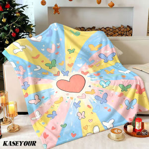 Beast Kingdom | Heart Burst Winter Summer Flannel Blanket Throw Fleece Soft Fuzzy Plush Cozy Fleece Blankets for Sofa Ideal Gifts