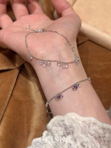 Exquisite Elegant Waterdrop Rhinestone Bracelet Versatile Timeless Design Alloy Plated Silver Gold  out Original Creation