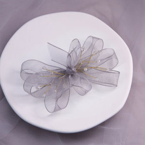 Elegant Black Bow Hair Clip Womens Fashion Hair Accessories New 2025 Back of Head Hair Clips Luxury Sensation Hair Barrettes