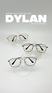 Atlas Apparel DYLAN Blue-Light Blocking Anti-Radiation Eyeglasses for Men (Size 54)
