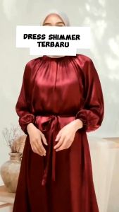 COD GRATIS ONGKIR 1 SET GAMIS + HIJAB DRESS WANITA LUNA DRESS SHIMMER CRADENZA SILK PREMIUM GAMIS VIRAL GAMIS WANITA TERBARU REMAJA DEWASA KEKINIAN Gamis Dress motif lebaran terbaru 2025 viral