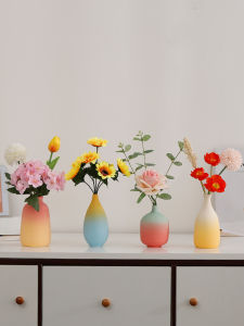 Bình Hoa Gốm Sứ Thiết Kế Hiện Đại Hoa Nhựa Hoa Giả Trang Trí Phòng Khách Tủ TV Nhà Cảm Giác Cao Cấp Trang Trí Nhà Cửa