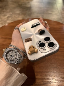 เคสโทรศัพท์ซิลิโคนป้องกันการตกหล่นแบบเต็มจอ 3 มิติสีเงินอวกาศสำหรับ Apple 17 รุ่นใหม่ iPhone 17 ปกป้อง Apple 16 ป้องกันการตกหล่น Apple 15