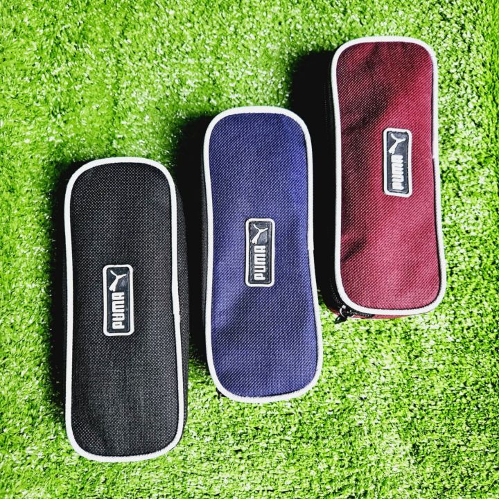 Tempat pensil/Kotak Pensil pencil case sleting bahan puma