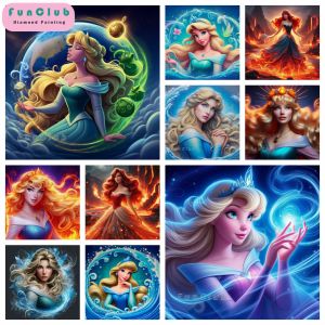 Disney Princess Earth Sea Diamond Painting 5D DIY Mosaic Art Cross Stitch Kits Embroidery Rhinestones Handmade Home Decor Gifts