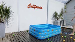 Inflatable Swimming Pool with electric air pump Outdoor pool thickened portable foldable Swimming pool for kids