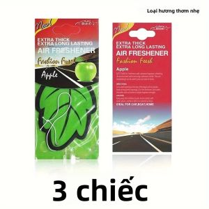 Khử Mùi Xe Hơi Bằng Giấy Thơm Tự Nhiên Hình Lá 3-60 Chiếc Mùi Vani Hoa Nhài Phụ Kiện Nội Thất Ô Tô