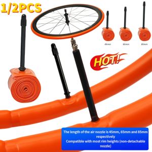 1/2PCS 28g Ultralight Bike Inner Tube 700 x 18 25 28 Road Bicycle TPU Tire 700C 45/65/85mm Length French Valve Super Light Tube