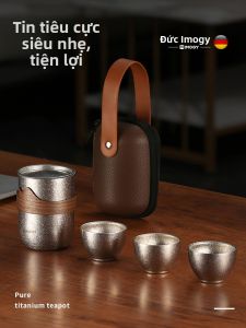 IMOGY | Bộ Ấm Chè Kung Fu Titanium Thuần Tuý Di Động