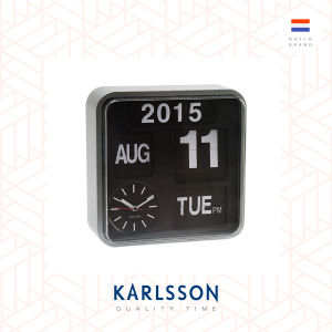 Karlsson 24.5cm Flip wall/table clock Silver/Black