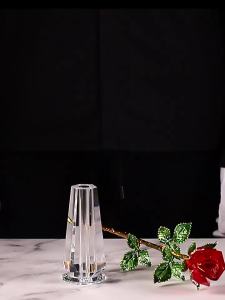 FENGHONGTAO | Crystal Rose Decorative Art 1pc