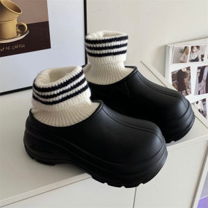 XIXITIAO | Stylish Waterproof Thick Sole Anti-slip Snow Boots with Detachable Cuff