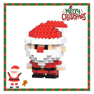 Christmas Gifts Building Block Series Santa Claus Reindeer Puzzle Assembly Bricks Table Decoration Toys for Child Chrismas Gift