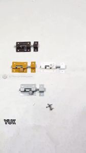 GRENDEL SLOT PINTU 2\\\" (TOWER BOLT) MODEL TARIK PER / LEMARI PINTU RAK BESI ANTI KARAT KUNCI PINTU KUALITAS KUAT MURAH