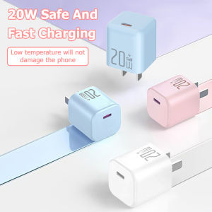 20W GaN PD Fast Charger Mini Ice Cube USB-C Charger for iPhone Android⚡PH deliveryIn stock⚡