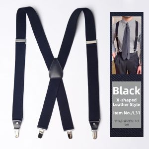 Romguest | Anti-Slip Adjustable Mens Braces X-Y Type