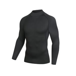 Mens high-elasticity muscle warmth long-sleeved compression shirt tight-fitting fitness and sports top suitable for all seasons