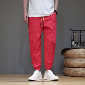 JIARONG | Traditional Style Summer Lightweight Comfortable Wide-leg Loose Pants
