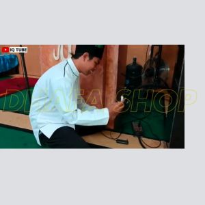 BARU TaffSTUDIO Microphone Wireless Jarak Jauh Clip On Mic Bando Imam Masjid 2.4G Headset 2 PCS