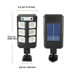 Đèn Năng Lượng Mặt Trời LED Siêu Mạnh 80000000LM Có Cảm Biến Chuyển Động 3 Chế Độ Chiếu Sáng Đèn Đường Năng Lượng Mặt Trời Ngoài Trời Để Trang Trí Lối Đi Trong Vườn