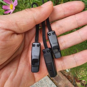 Donaifu Whistle Zipper Head Outdoor Survival Multifunctional Lifesaving Whistle Duraflex Survival Whistle Zipper Rope