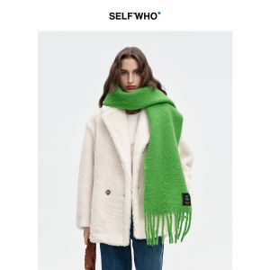 Warm Merino Wool Blend Scarf