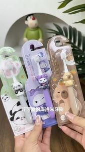 Bàn chải lông tơ mềm mịn hình gấu màu sắc dễ thương dùng cho các bé mới tập đánh răng BabyUS