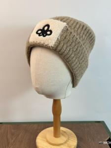 Thickened Knitted Woolen Hat for Women Winter Street Style Small Flower Head Wrap Cap Warm Face Slimming Ear Protection Hat