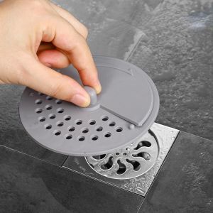 Rotatable Floor Drain Cover Bathroom Floor Drain Hair Filter Sewer Deodorizing Drain Anti Odor Sink Hair Catcher Stopper